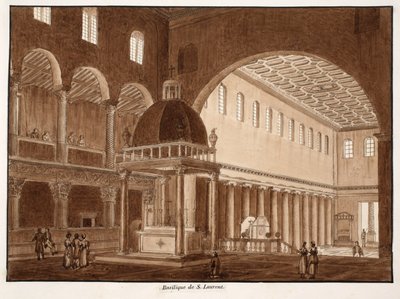 Die Basilika von San Lorenzo, 1833 von Agostino Tofanelli